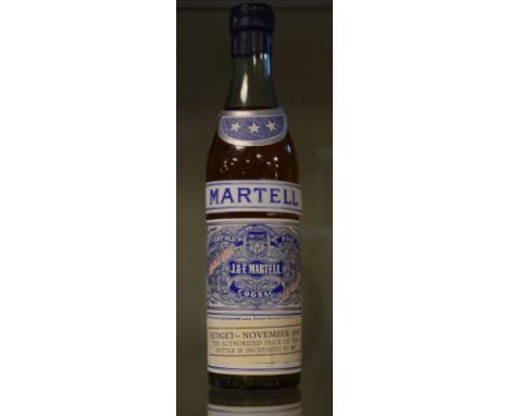 Wines & Spirits - Martell Cognac, circa 1947, one small bottle   Condition: 