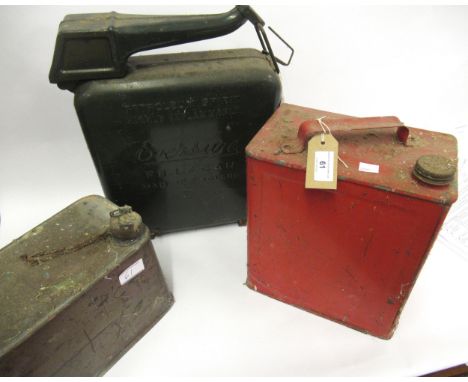 Three vintage petrol cans 