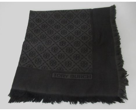 Tory Burch T Monogram Jacquard Traveler scarf, 137.2cm square 