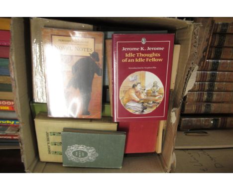 Box containing a quantity of various novels by Jerome K. Jerome 