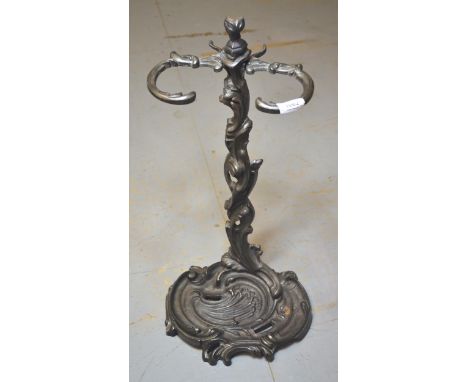 Cast iron stick stand in rococo style 