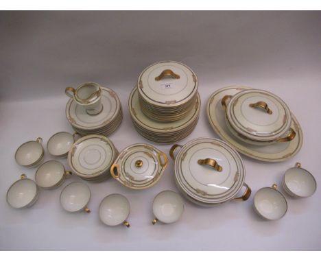Limoges Theodore Havliand Pink Rose pattern part dinner and tea service 