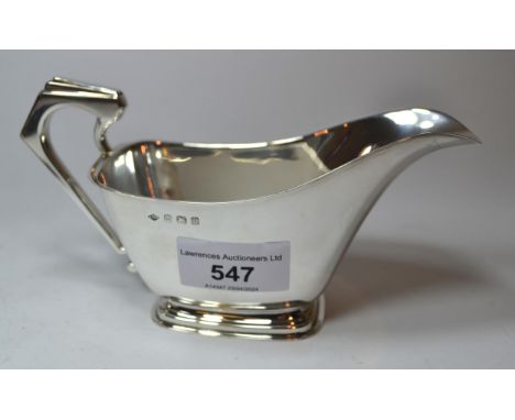 Birmingham silver cream jug, Victorian London silver berry spoon, plated hot water pot, ladle and oval tray, 6oz t 