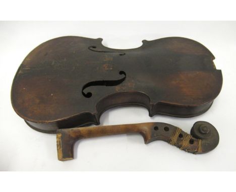 Violin bearing a Stradivarius label (for restoration) 