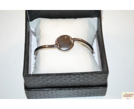 A boxed 925 bangle 
