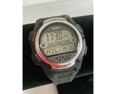 CASIO illuminator wristwatch with multi features including alarm, light etc. Full working order. Condition as new. 