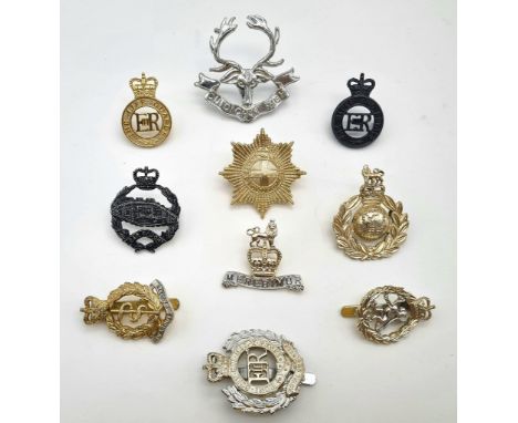 10 x Anodised Aluminium ??Stay Bright?? British Army Cap Badge. 