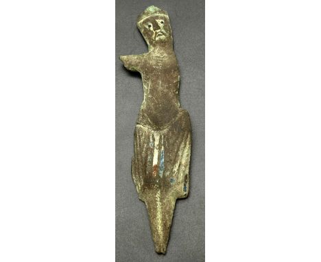 A Possible Remnant of a 14th Century Copper and Enamel Limoges. Please see photos for conditions. A/F14cm. Found by a metal d
