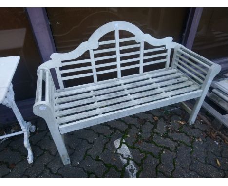 A Lutyens style garden bench.