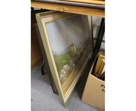 Jack R Moulding "Moored Boats" oil on canvas and another painting similar.