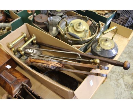 Fireside tools and accessories.