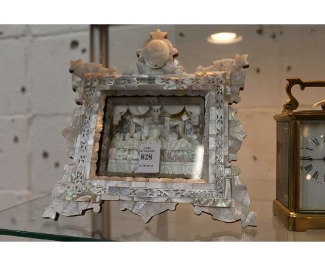 A Jerusalem mother-of-pearl picture of The Last Supper, early 20th century.