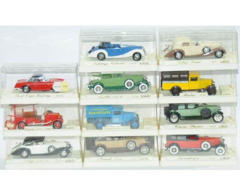 Solido a boxed group of "Age d'or" Models to include Citroen Fire Truck. Delage D8/120 and others (see photo). Conditions are