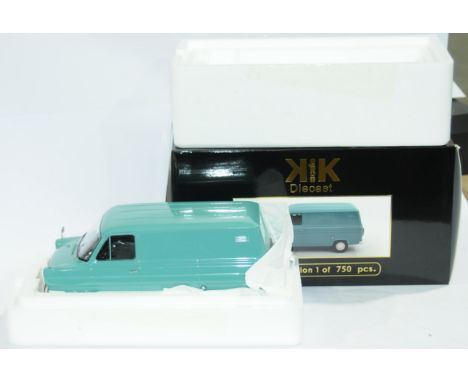 KK Scale Models a boxed 1:18 Scale KKDC180492 1965 Ford Transit Delivery Van. Limited to 750 models. Condition is Near Mint i