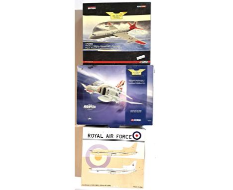 Corgi Aviation Archive &amp; similar, a boxed group of mixed scale military aircraft models to include AA35603 1:144 scale Ha