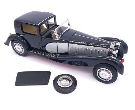 Franklin Mint, a boxed 1:16 scale B11KF10 1931 Bugatti "Royale Coupe De Ville" which comes complete with Hood attachment and 