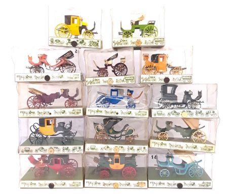 Brumm "Historical" Series a group to include&nbsp; Mail Coach (1825) plus others - conditions appear to be generally Excellen