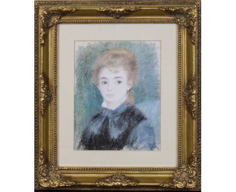 A gilt framed portrait of a young girl 22cm x 17cm