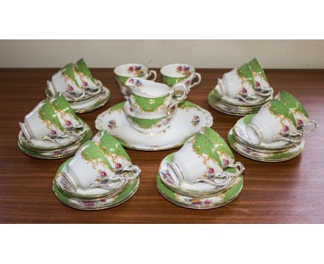 A Paragon 'Rockingham' part tea set