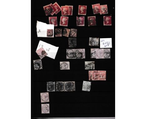 Philately- A four ring binder containing a mainly used Collection of GB stamps from Queen Victoria to Queen&nbsp; Elizabeth i