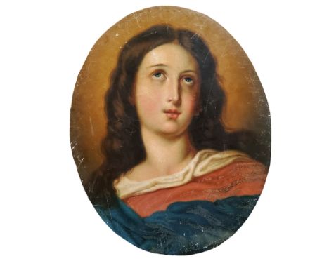 Follower of Bartolome Esteban Murillo (1618-1682),&nbsp;Immaculate Conception of Mary,&nbsp;50cm high, 41cm wide,&nbsp;oil on