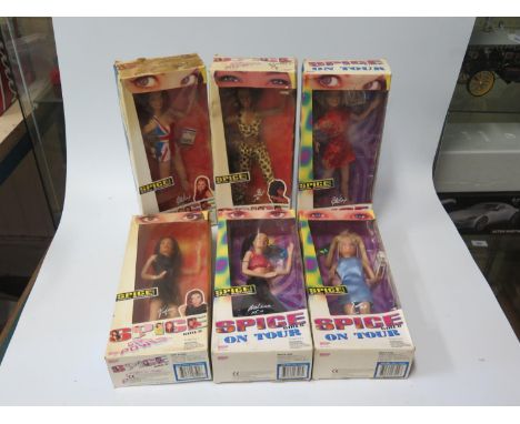 Six Galoob Spice Girls Figures Boxed 