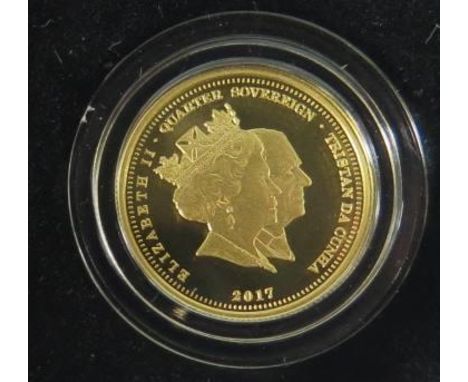 A 2017 Quarter Gold Double Portrait Sovereign 