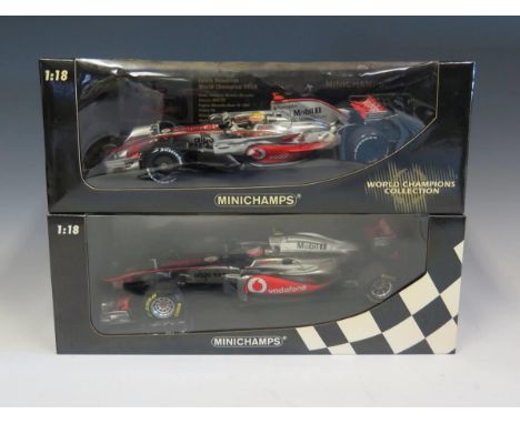 Two Minichamps Formula 1 Scale Model Cars 1:18 Boxed 