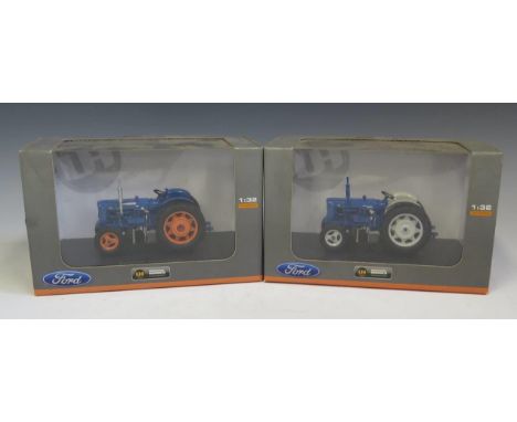 Two Universal Hobbies Massey Fordson Scale Model Tractors 1/32 Boxed 