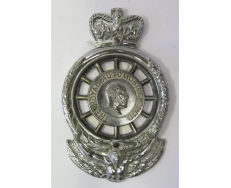 Edward VII The Royal Automobile Club Chrome Car Badge MCE07252 