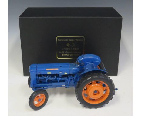 A Universal Hobbies Fordson Super Major ernest DOE 2010 - 50th Anniversary Show Edition Scale Model Tractor 