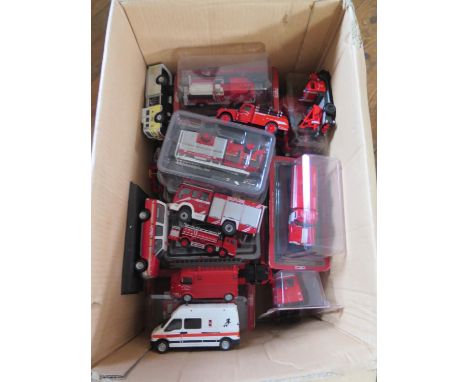 A Collection of Del Prado Scale Model Fire Engines etc. 