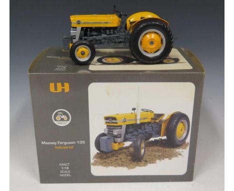 A Universal Hobbies Massey Ferguson 135 Industrial Scale Model Tractor 1/16 Boxed 