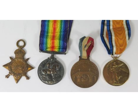 A WWI Medal Trio awarded to K-1885 PTE. W. FROST. R. FUS. including 1914-15 Star and 1930 'Our Empire Prince' medallion 