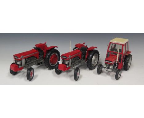 Three Universal Hobbies Massey Ferguson Scale Model Tractors 