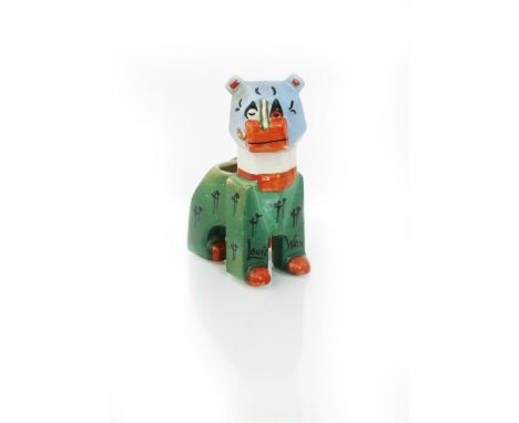 The Lucky Haw-Waw Cat a figural cat designed by Louis Wain, painted in colours facsimile signature, printed and painted marks