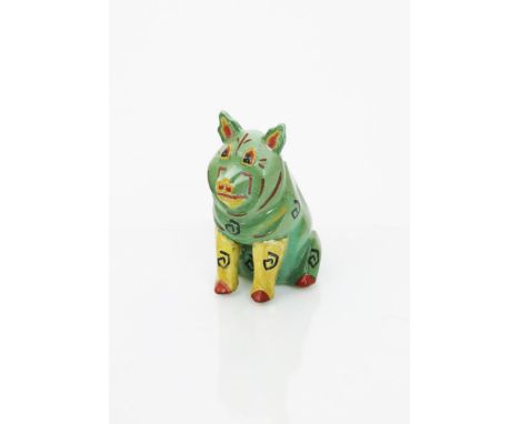 The Lucky Pig a  figural vase designed by Louis Wain,  painted in colours facsimile signature and impressed marks to base 12c