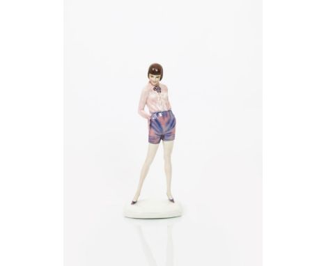 Bob a Goldscheider Pottery model of a young dancer cast from a model by Stephan Dakon, model no.5815, cast in confident pose 