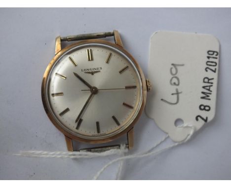 Gents gold Longines wrist watch, boxed    