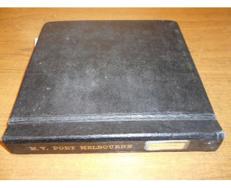 SHIP MANUAL   M.V. Port Melbourne captain's manual   1963, containing fldng. plans etc. 