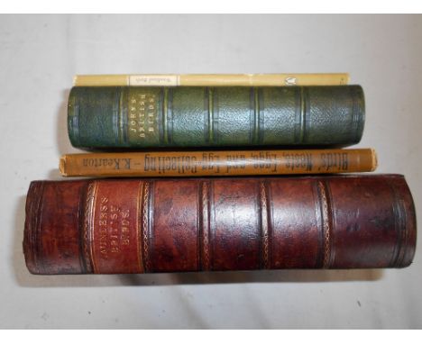 SAUNDERS, H.   An Illustrated Manual of British Birds     1889, London, 8vo cont. hf. cf. plus 3 others on   ornithology (4) 