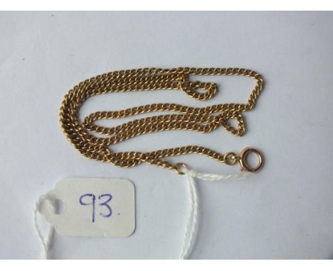 15ct gold neck chain 16" long 5.2g     