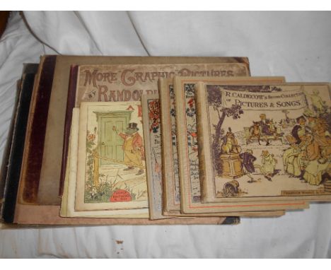 LEECH, J.   Pictures of Life and Character  Series   1-4, plus 1 other, plus CALDECOTT, R.   More   Graphic Pictures   plus 8