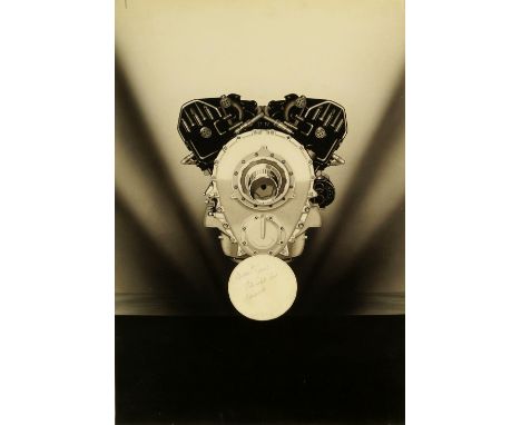 William Edward Trevithick, British 1899-1958- Rolls-Royce plane with pilot; gouache/collage with white opaque and air brushin