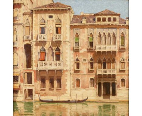 § CHARLES OPPENHEIMER R.S.A., R.S.W. (BRITISH 1876-1961) ON THE GRAND CANAL, VENICE  Signed, oil on canvas  Dimensions:76cm x