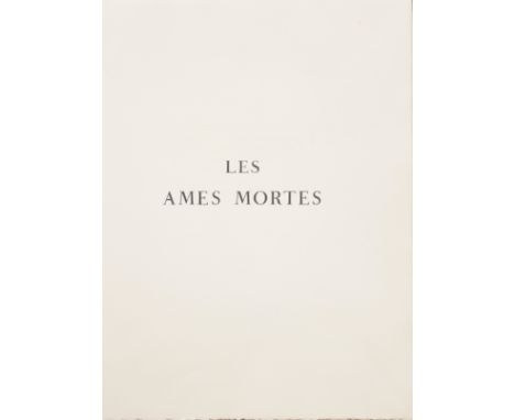 GOGOL Nicolas (1809-1852)CHAGALL Marc (1887-1985)Les Ames mortes. Ed.Tériade, Paris, 1948. En deux vols, in-folio (38,5 x 28,