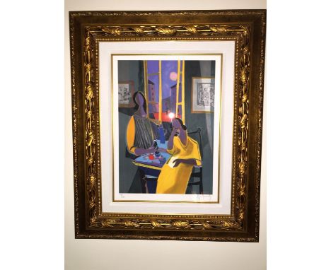 Marcel Mouly - Crejuscule de Soir, lithograph on paper, signed in pencil, Limited Edition of 300, 2006, ** Certificate of Aut