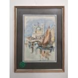 HK Paar maritime Aquarell Bilder
