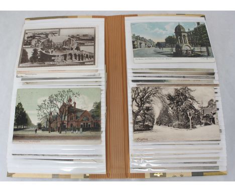 An album of approximately one hundred postcards, including fifty showing scenes of old Southampton, such as views of the West