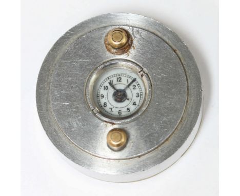 A rare stainless steel IWC Mark 11 military gun camera watch c.1950, the white enamel dial with applied Arabic numerals, the 
